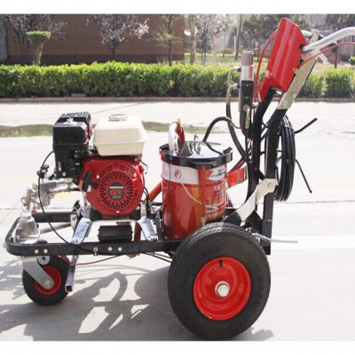 New condition Manual Airless Cold Plastic Paint Road Marking Machine for Sale