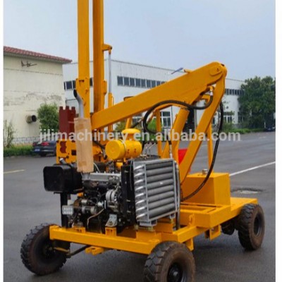 Hydraulic Wheeled Down the Hole Hammer Drill Rig for Road Safety Barrier Pile