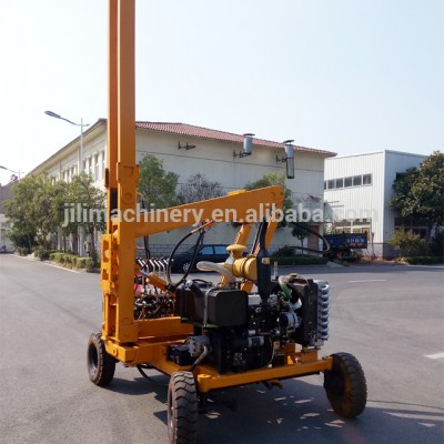 Highway Road Guardrail Beam Post Hydraulic press sheet Pile Driver for sale