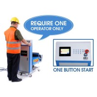 plaster height adjustable 1 operator required only automatic wall plastering machine