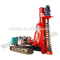 Hydraulic static crawler photovoltaic and guardrail ground screw press pile driver